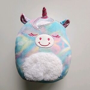 Squishmallow Rodina Unicorn Plush 11" Rainbow Sparkle Stuffie Pastel Stuffed Toy